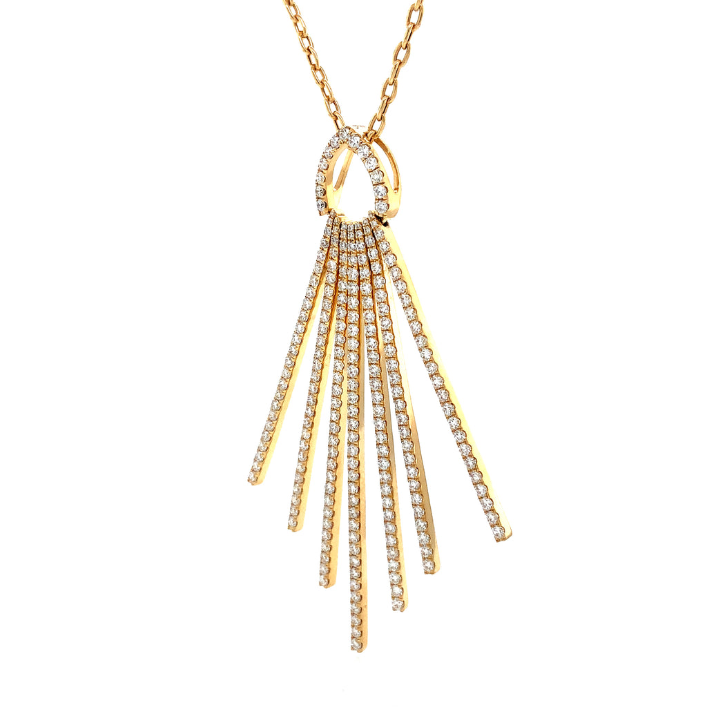 Afarin Collection Diamond Pendant 2.26 cts. Set in 18K Yellow Gold - Image 3 of 10