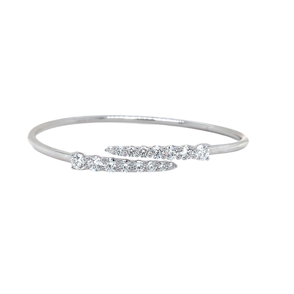 Memoire Identity Collection Flexi Diamond 1.95 cts. Bangle18K White Gold - Image 6 of 6