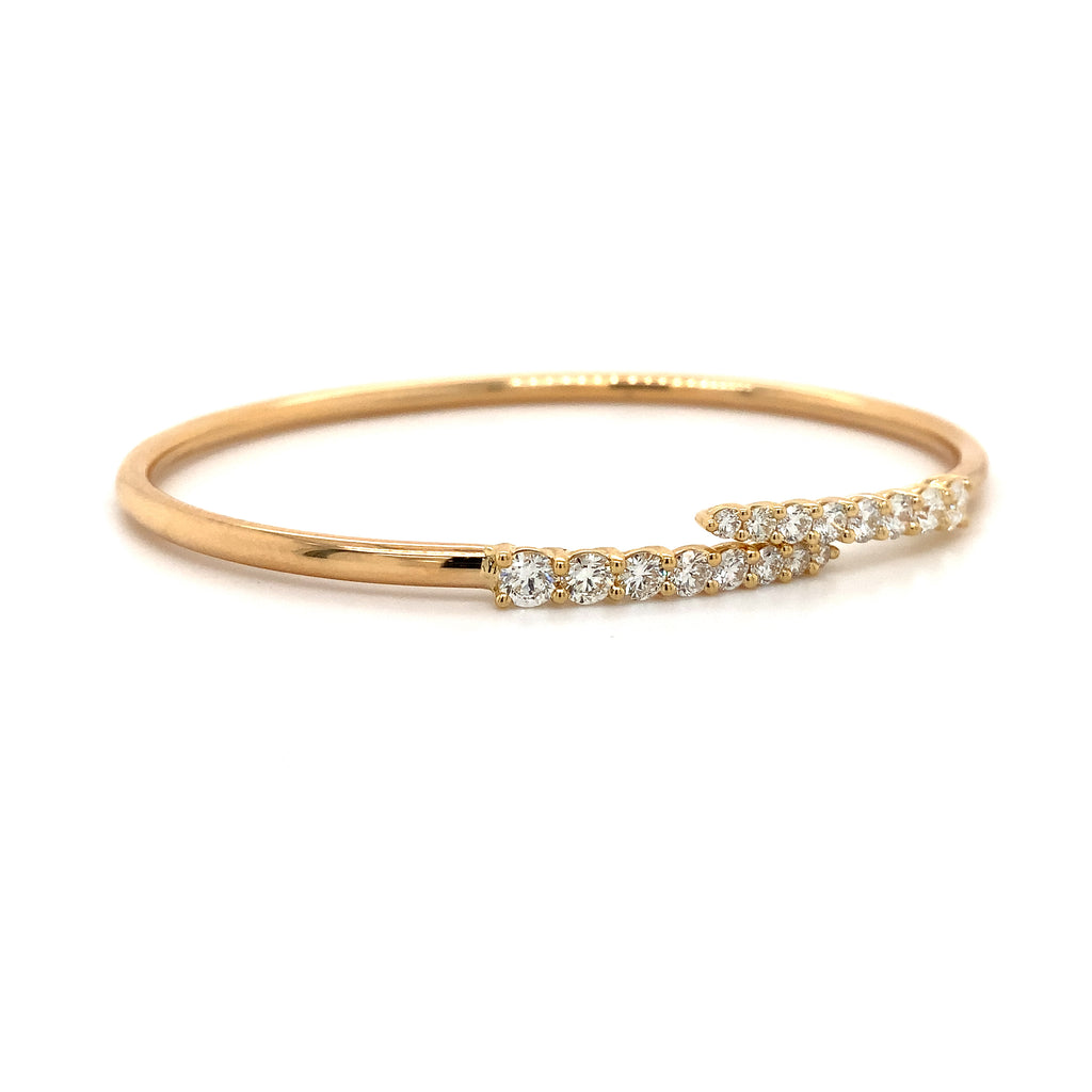 Memoire Identity Collection Flexi Diamond 1.12 ct. Bangle18K Yellow Gold - Image 5 of 5