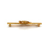 vintage 1930's  diamond stick pin laurel leaf wreath motif in 18 kt yellow gold