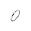 knife-edge stackable wedding band 18k white gold 2mm wide