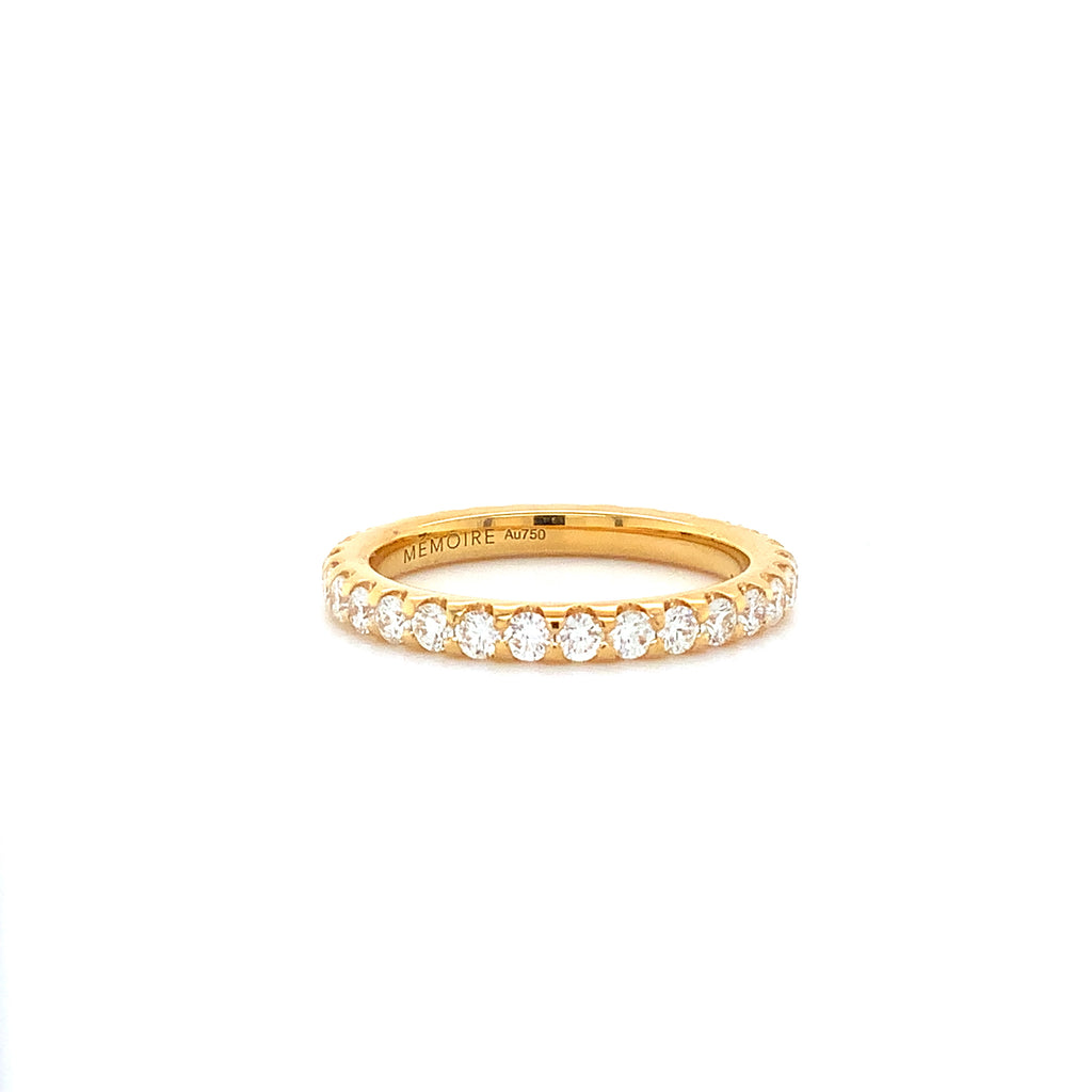 Memoire Odessa Collection Diamond 1.01 ct. Eternity Band Set in 18K Yellow Gold - Image 1 of 5