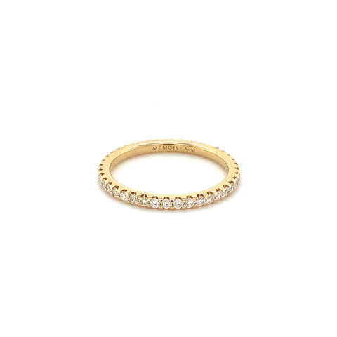 Memoire Odessa Collection 0.54 ctw Diamond Eternity Band Set in 18K Yellow Gold - Image 1 of 3