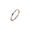 knife-edge stackable wedding band 18k white gold 2mm wide