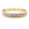 A Link Collection Classic Stretchy Diamond Bracelet 2.53 ct Set in 18K White Gold - Image 4 of 5