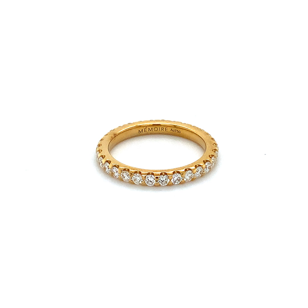 Memoire Odessa Collection Diamond 1.01 ct. Eternity Band Set in 18K Yellow Gold - Image 3 of 5