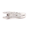 diamond pavé semi mounting 18 round brilliant diamond 0.60 ctw 18k white gold