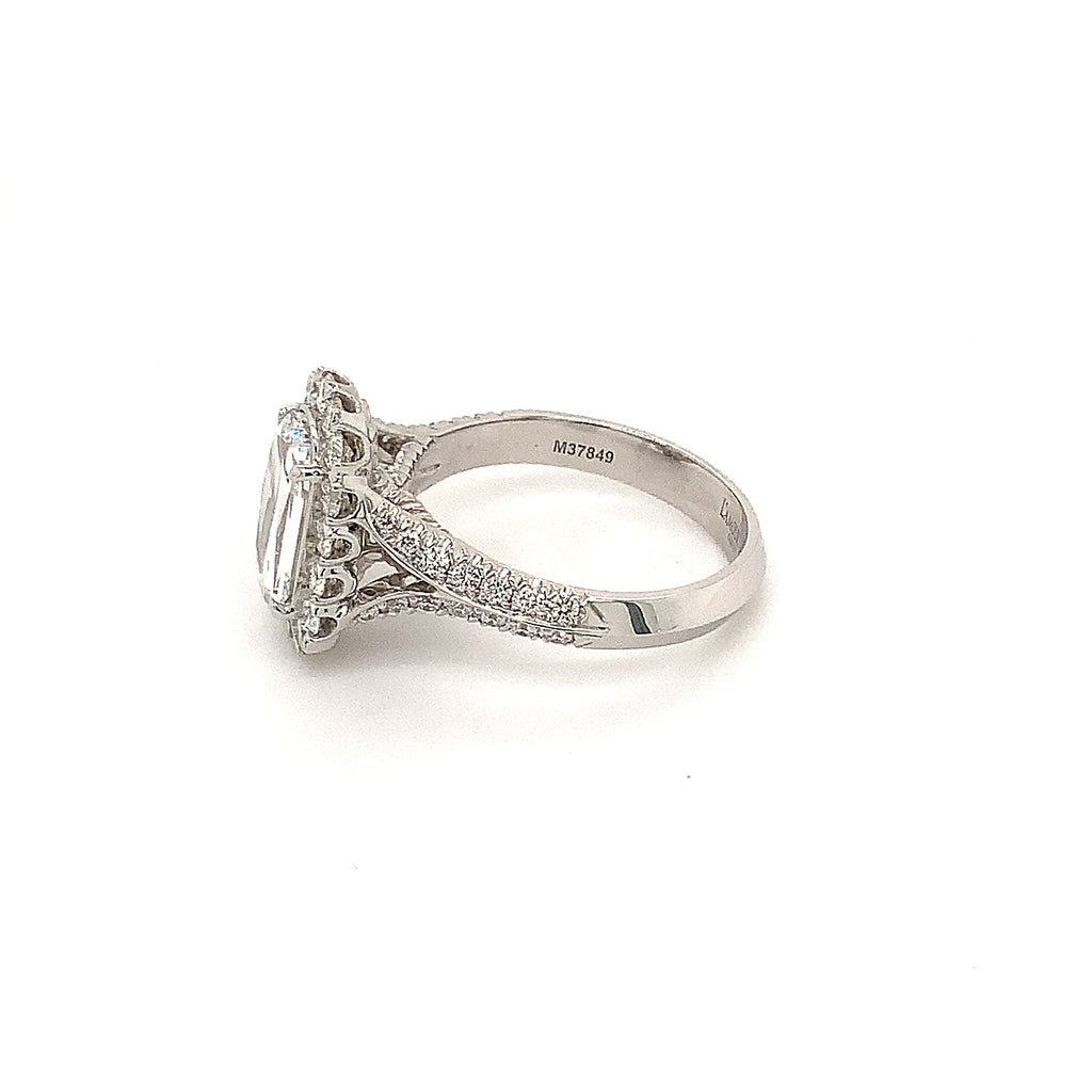 Christopher Designs L'Amour Crisscut® Diamond Ring 2.01 cts D VVS 2 GIA Certified 18 kt White Gold. - Image 4 of 10