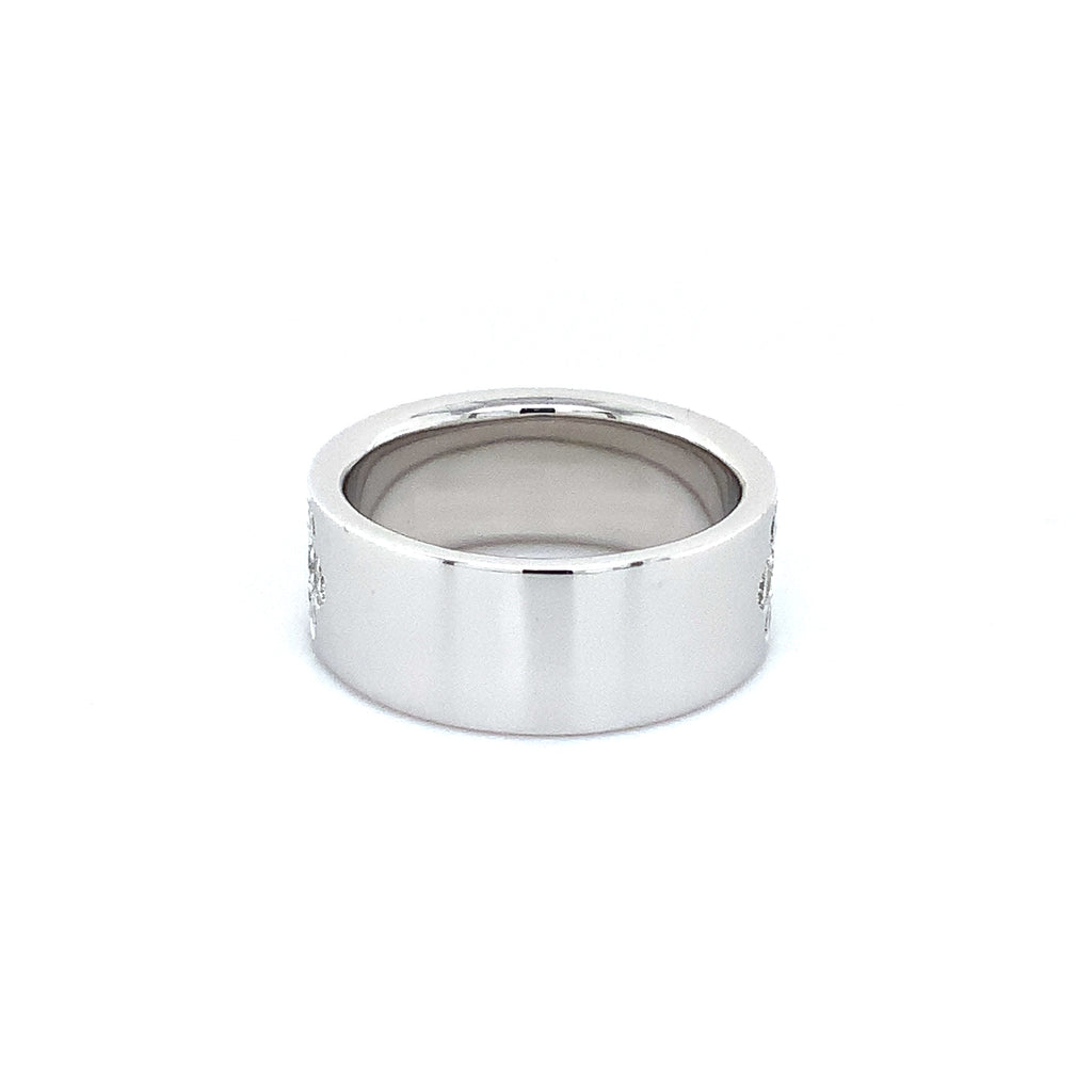 Memoire Collection Pavé Silk Half Round Diamond Band 2.27ctw Set in Platinum - Image 3 of 7