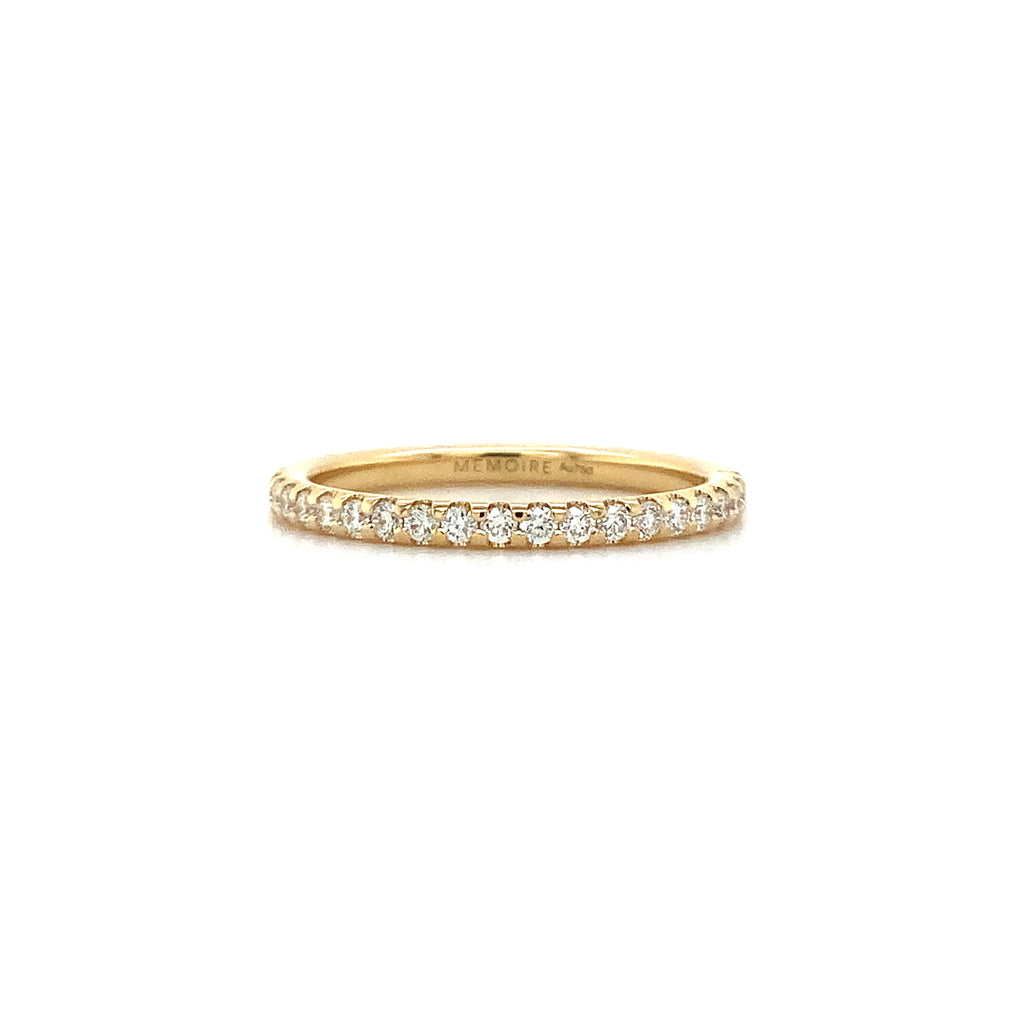 Memoire Odessa Collection 0.54 ctw Diamond Eternity Band Set in 18K Yellow Gold - Image 2 of 3