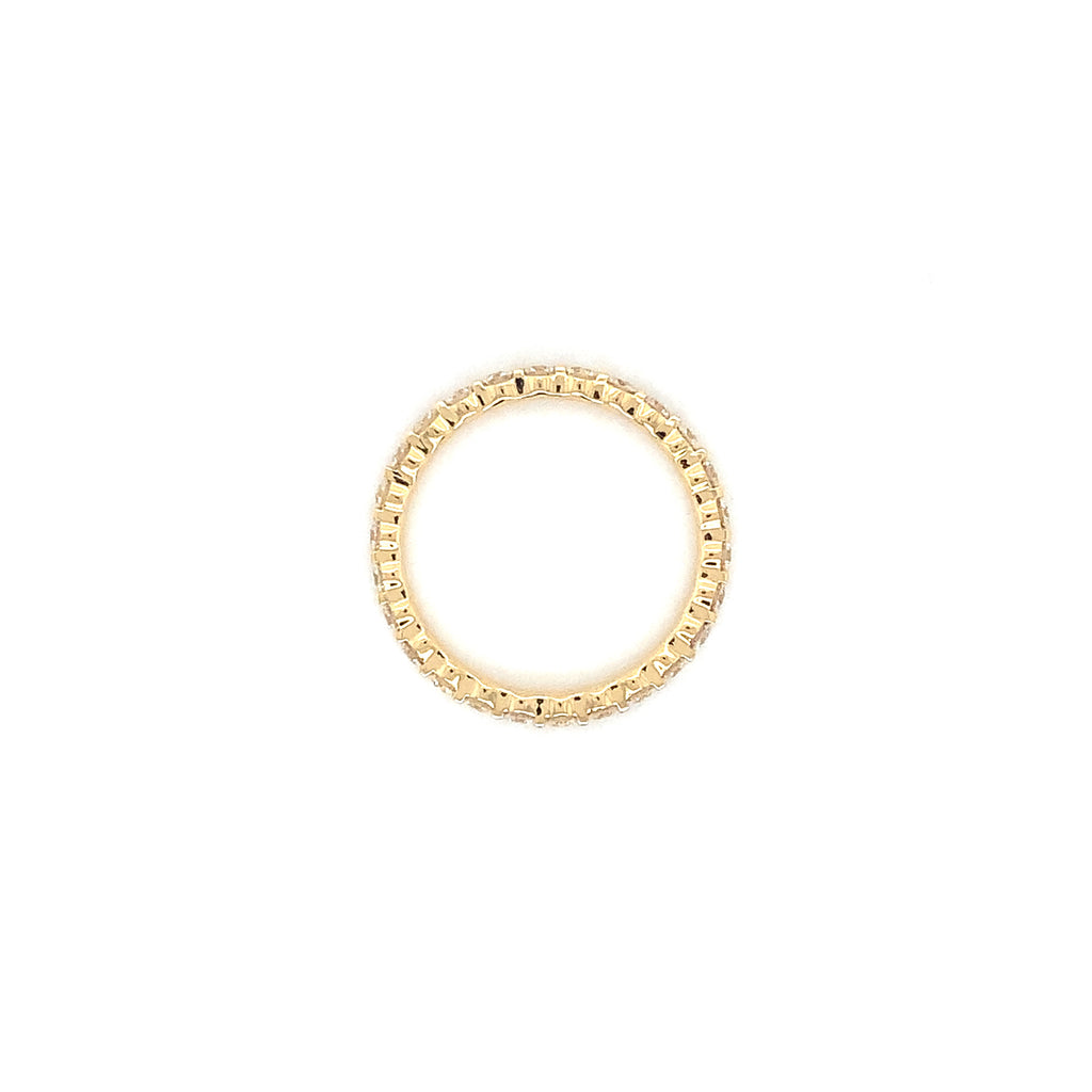 Memoire Collection Petite Prong 1.01ctw Diamond Eternity Band Set in 18K Yellow Gold - Image 2 of 3