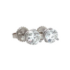 star 129 diamond studs 1.44 cts set in 18 karat white gold