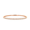flexi single row diamond tennis bracelet 2.75 carats t.w. set in 14 karat rose gold.