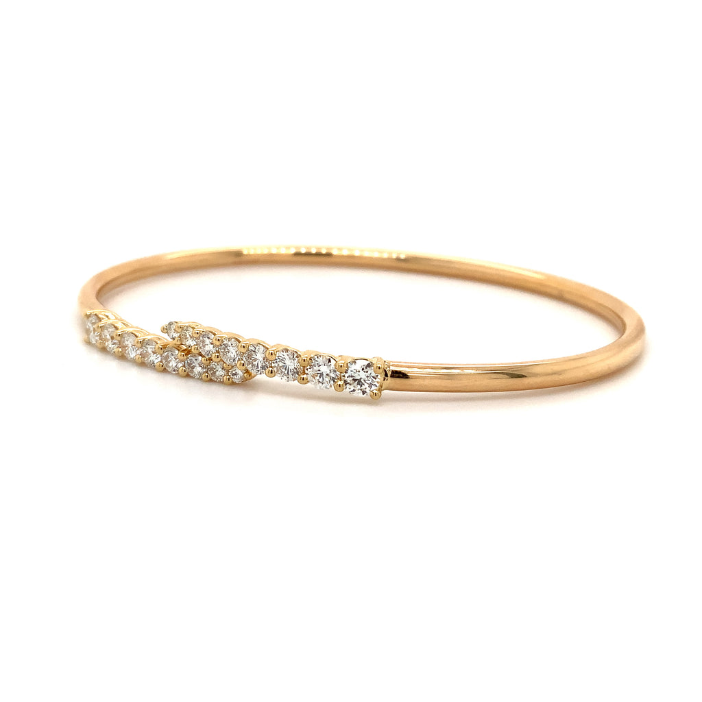 Memoire Identity Collection Flexi Diamond 1.12 ct. Bangle18K Yellow Gold - Image 4 of 5