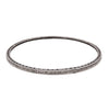 thin stackable salt and pepper diamond bangle 0.80 ctw oxidized sterling silver