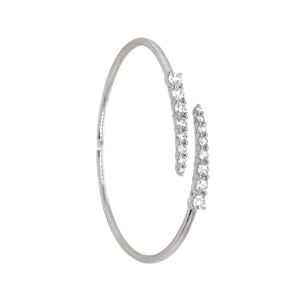 Memoire Identity Collection Flexi Diamond 1.95 cts. Bangle18K White Gold - Image 2 of 6
