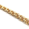 vintage 14 kt yellow gold charm bracelet 9mm wide 7 inches in length