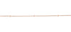 diamond chain 36" long in 14 kt rose gold  18 diamonds = 0.44 cts t.w.