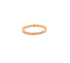 filigree milgrain beaded stackable wedding band 18k rose gold 1.7 mm wide