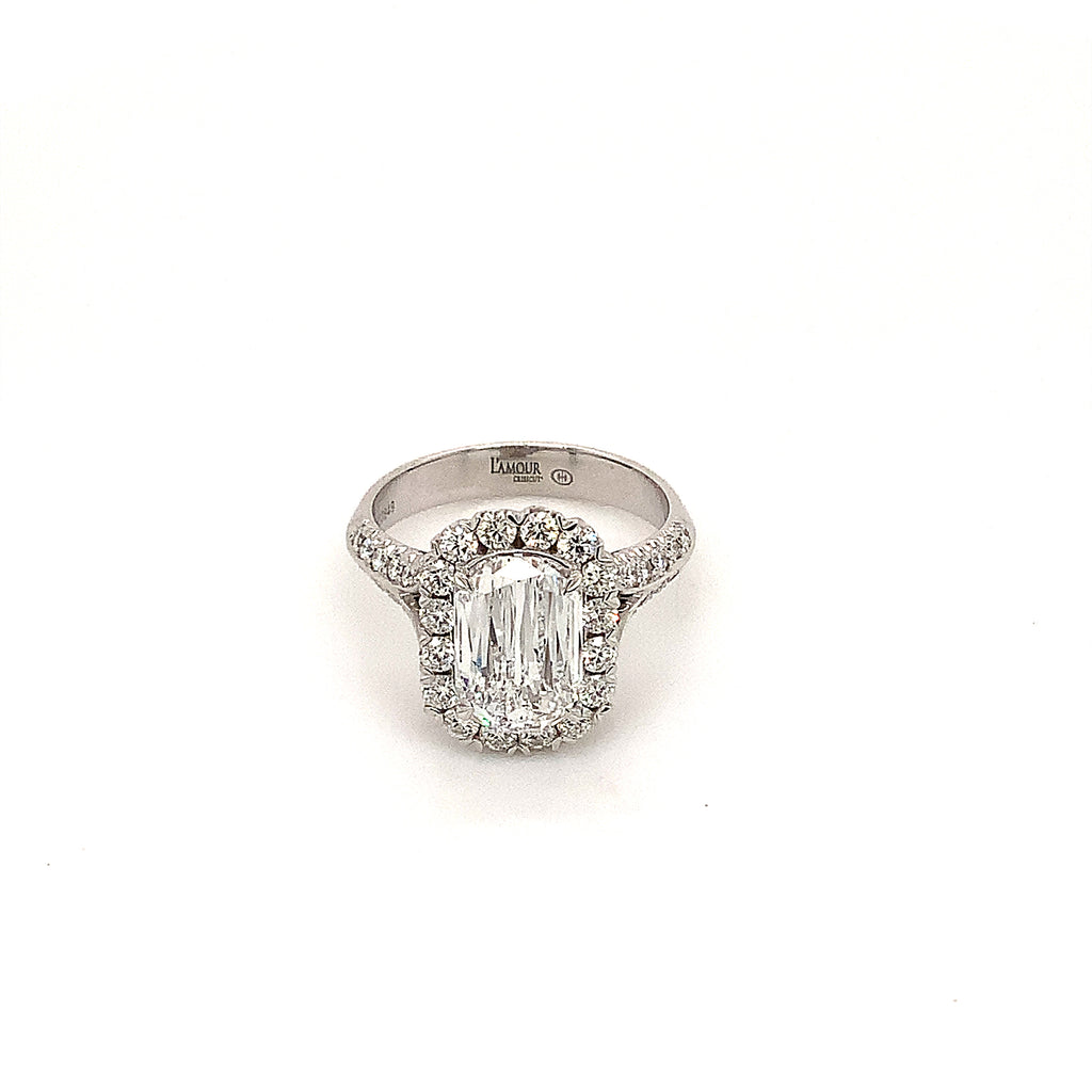 Christopher Designs L'Amour Crisscut® Diamond Ring 2.01 cts D VVS 2 GIA Certified 18 kt White Gold. - Image 3 of 10
