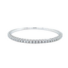 A Link Collection Classic Stretchy Diamond Bracelet 2.53 ct Set in 18K White Gold - Image 2 of 5