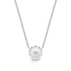 Memoire Diamond Blossom Collection Pendant 11 Round Brilliant Diamonds Equal 1.01ctw 18K White Gold | Blacy's Fine Jewelers