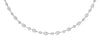 Memoire Diamond Chain Necklace Adjustable 42 Diamond Equal 3.04 ctw 18K White Gold | Blacy's Fine Jewelers