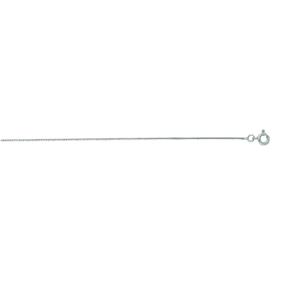 Box Chain 14K White Gold