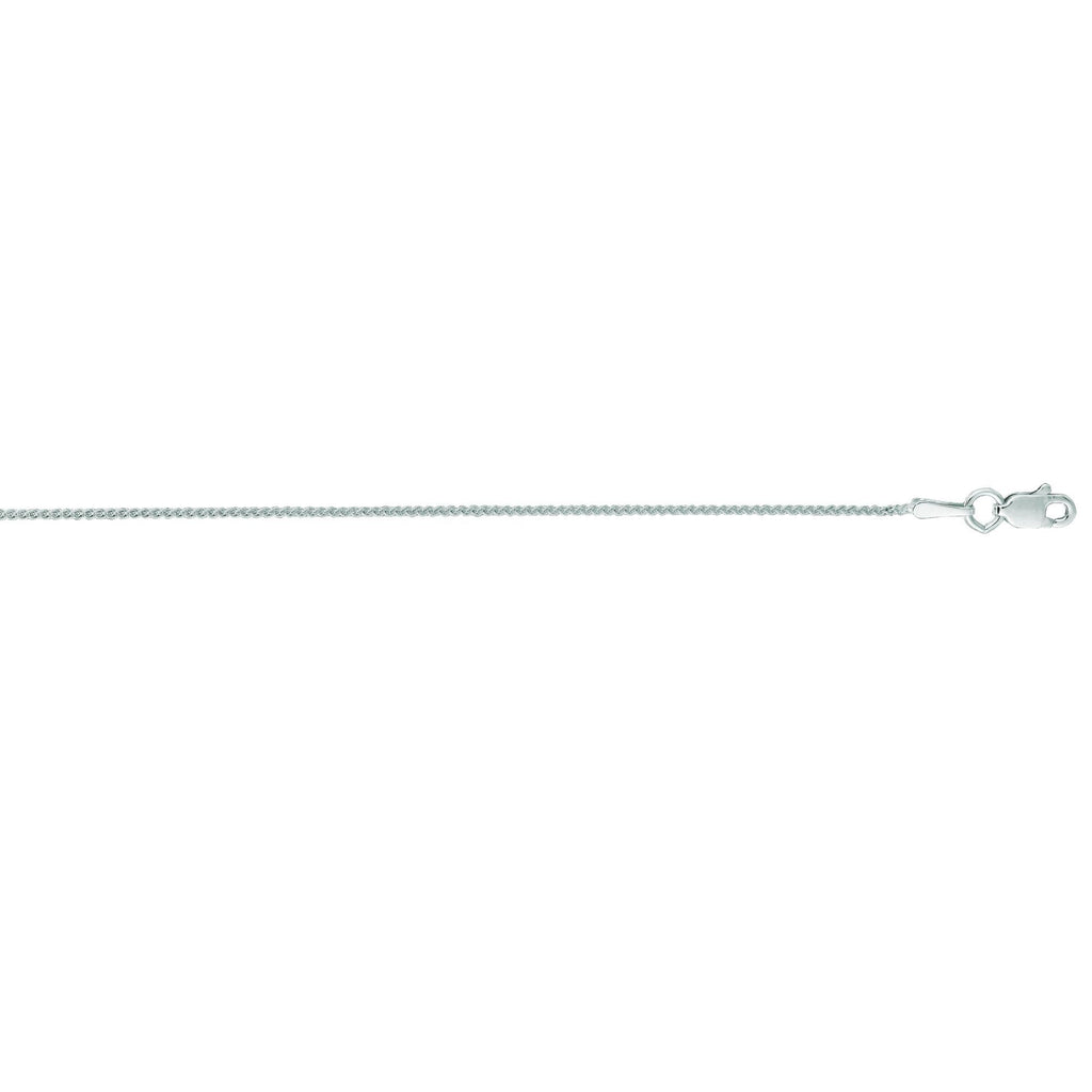 Platinum Wheat Chain 16"  with Lobster Clasp